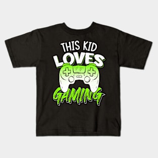 This Kid Loves Gaming Cute Kids T-Shirt